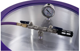 Glass Topped 3 Gallon Stainless Steel Vacuum Chamber