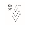 Pfeil #12a Short Bent V-Parting