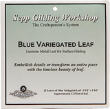 Blue Variegated Leaf - Book of 25 Leaves