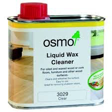 Osmo-Liquid Wax Cleaner- for maintenance of wood floors & furniture, oiled, waxed or varnished. Clear #3029 .4L 139 00 041
