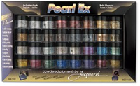 Jacquard Paerl Ex-32 x 3gm - Pearl Ex Powder Colors, Metallic, interferance, duo and fashion colors.