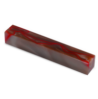 Tequila Sunrise pearlesant grey, taupe and red swirl - AA-B