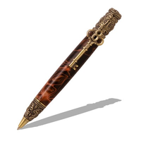 Skeleton Key Twist Pen - Antique Brass