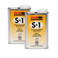 SystemThree-S-1 Epoxy SealerClear Penetrating 2 part epoxy resin